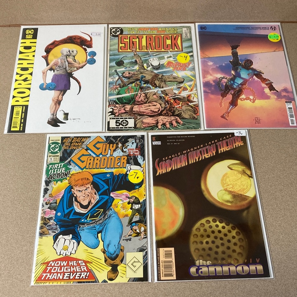 DC Comic Lot - Multicolor Covers (Blue, Yellow, Purple, Green, White)